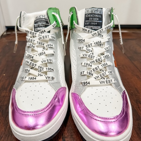 Vintage Havana, DREAM 11- MULTI MIX High Top Sneakers, Size 10, NEVER WORN - Picture 10 of 11